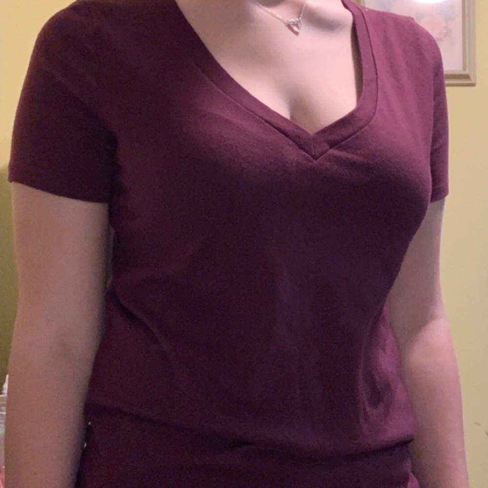 2/$10 VS Pink Maroon Shirt size XS